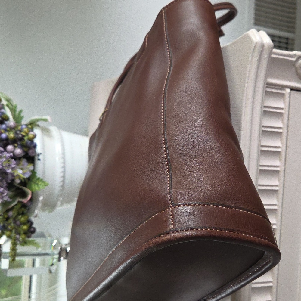 Vintage COACH Mahogany Bleeker Leather Tote Bag - Picture 10 of 14